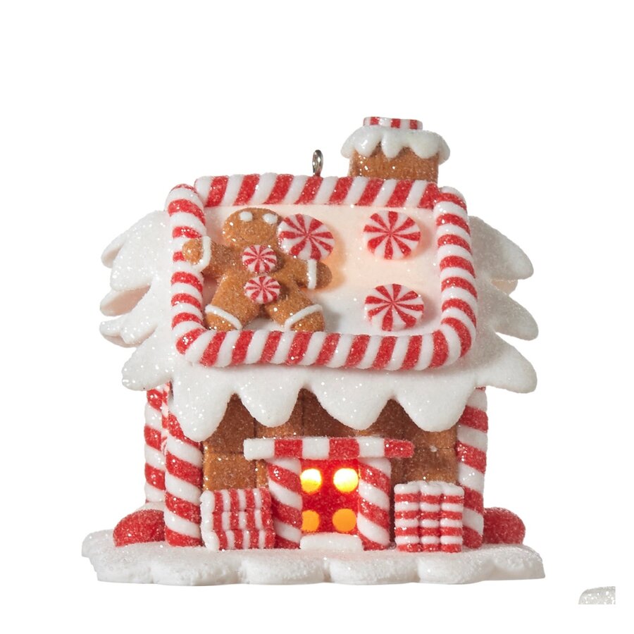 3.25" Lighted GBread House Orn