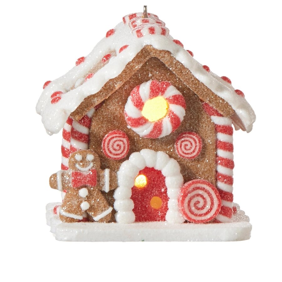 3.25" Lighted GBread House Orn