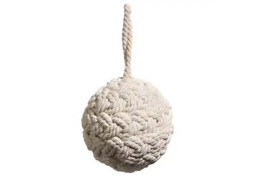  4" Braided Rope Ball Ornament 