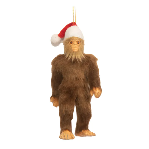  Kurt Adler Bigfoot with Santa Hat Ornament 