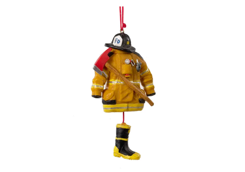  Kurt Adler Fireman Uniform Resin Ornament 