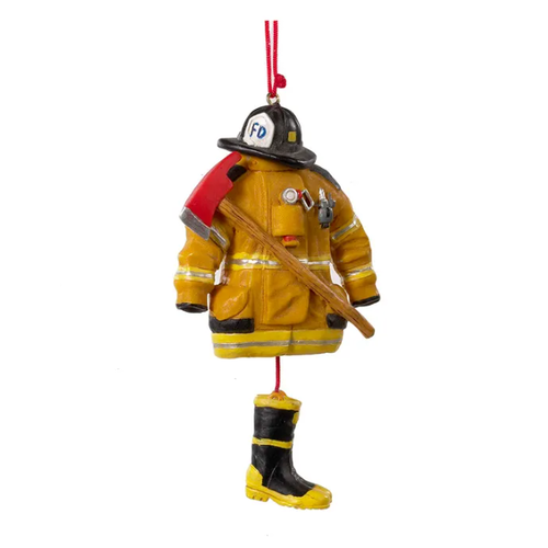  Kurt Adler Fireman Uniform Resin Ornament 