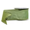 4" Sage Green Velvet Wired Ribbon (per 1 YD)