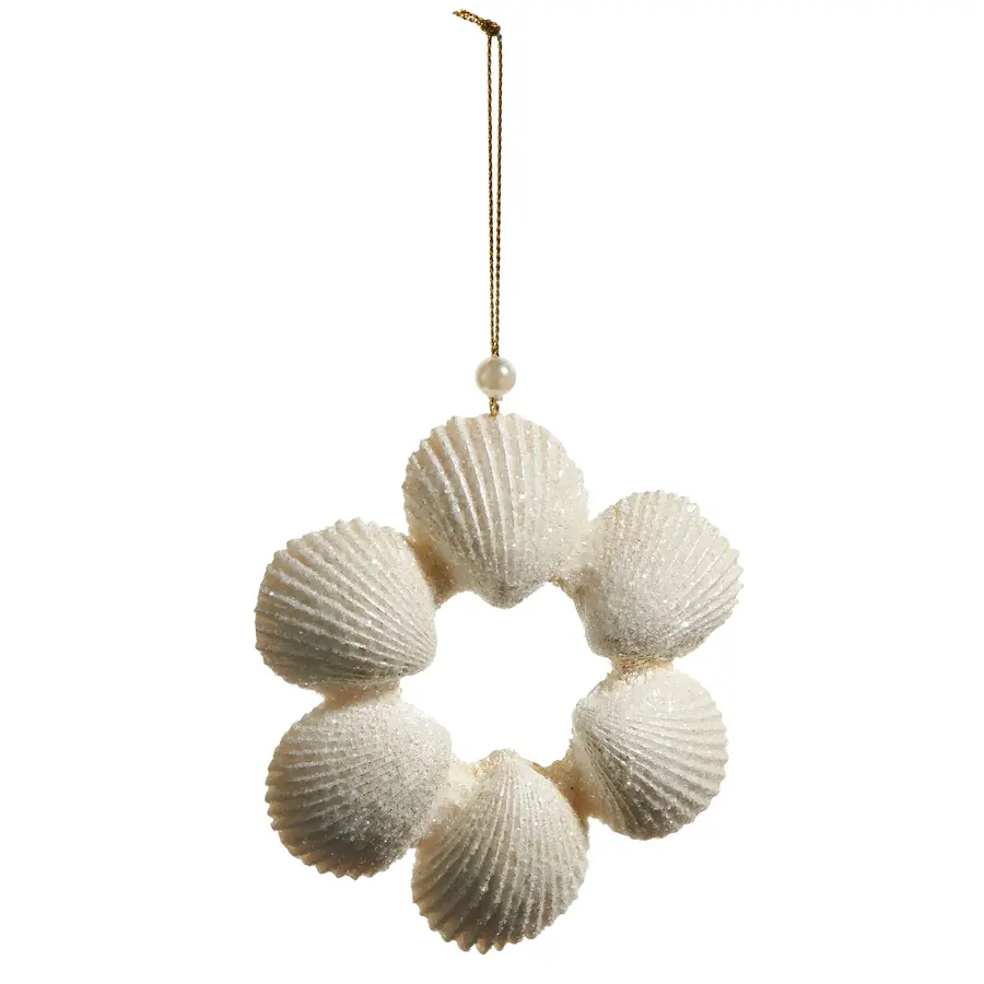 4.5" Shell  Wreath Ornament