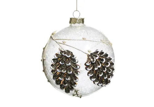  5" Pinecone Ball Ornament 