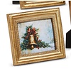 6" Winter Holiday Scene Framed Art