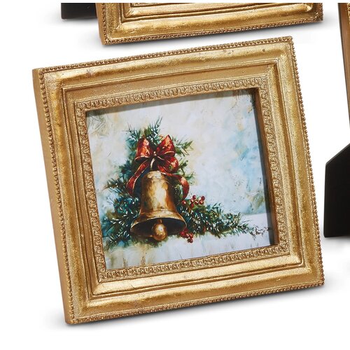  6" Winter Holiday Scene Framed Art 