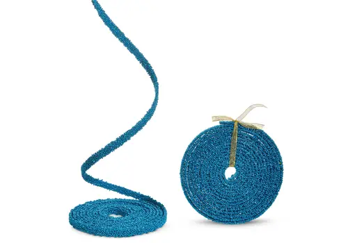  Blue Beaded Garland 15' X 0.5" - sold by yard 