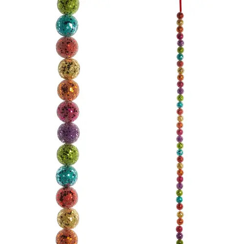 Bright Multicolor Ball Garland 4' 