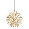 Coral Snowflake Orn 4.5"