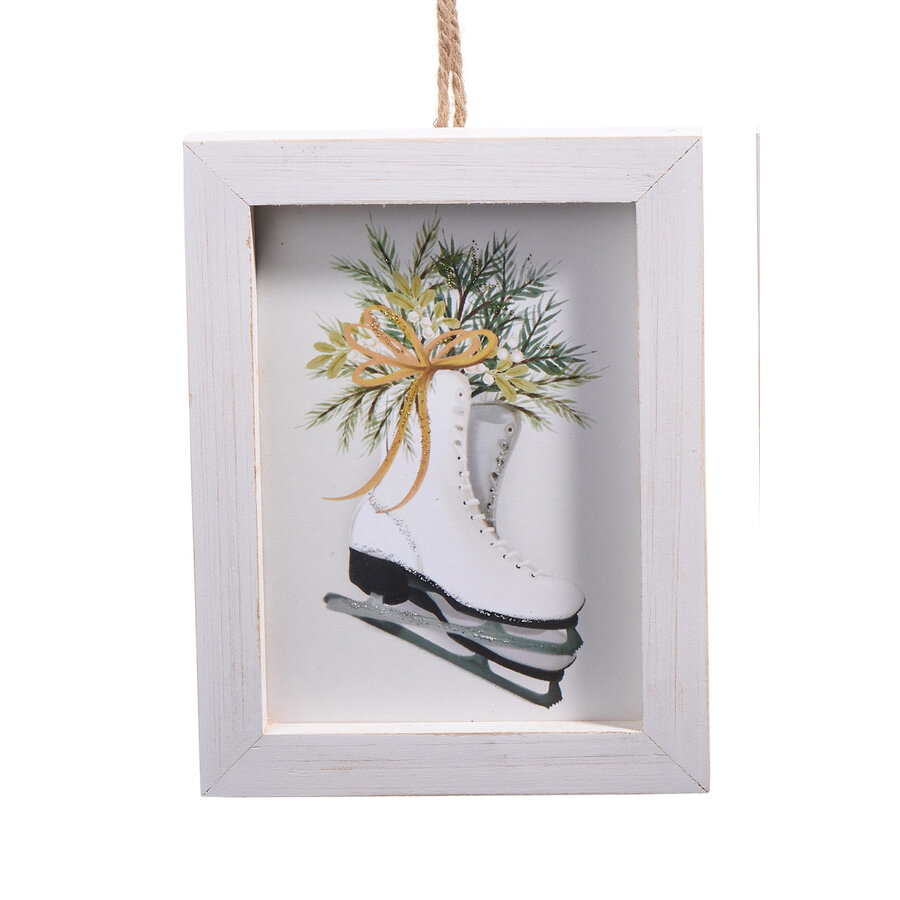 Farmhouse Frost Framed Orn