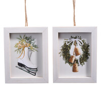 Farmhouse Frost Framed Orn