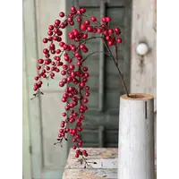 35" Iced Weatherproof Berry Spray