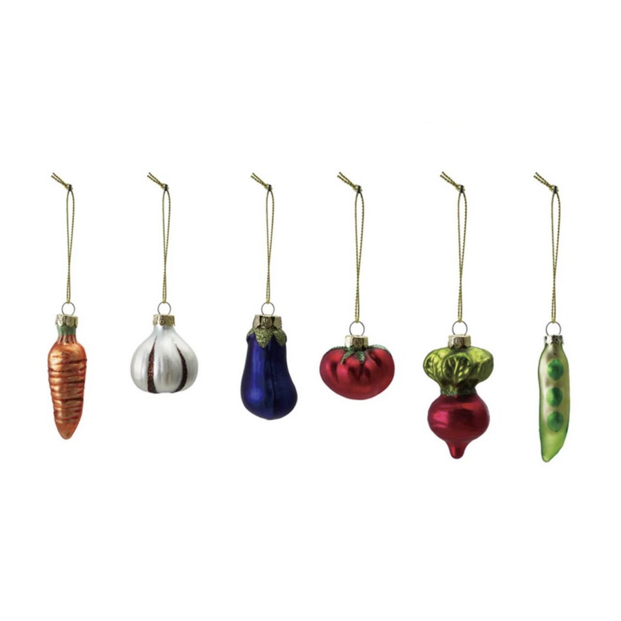 Glass Vegetable Ornament