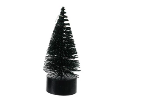  Creative Co-Op Green Bottle Brush Tree with LED Lights 