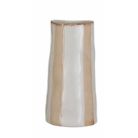 Hand-Painted Stoneware Vase