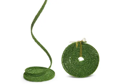  Green Beaded Garland 15' X 0.5" - sold by yard 