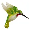 Hummingbird Glitter Orn 4"