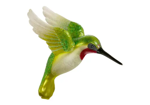  Hummingbird Glitter Orn 4" 
