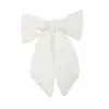 Ivory Velvet Bow Clip-On Ornament 11"