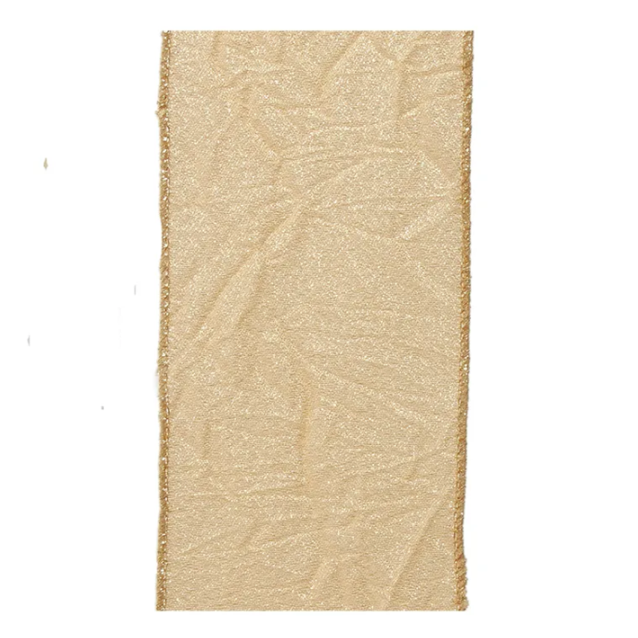 Gold Ribbon Crinkled