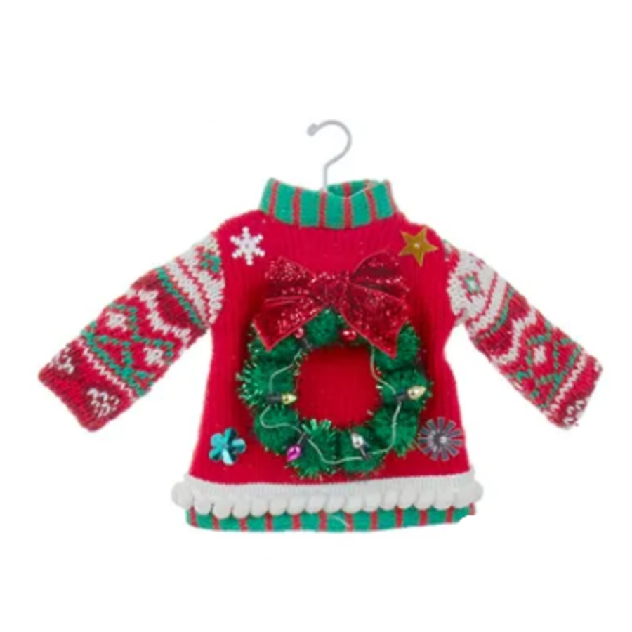 Ugly Green Sweater Ornament