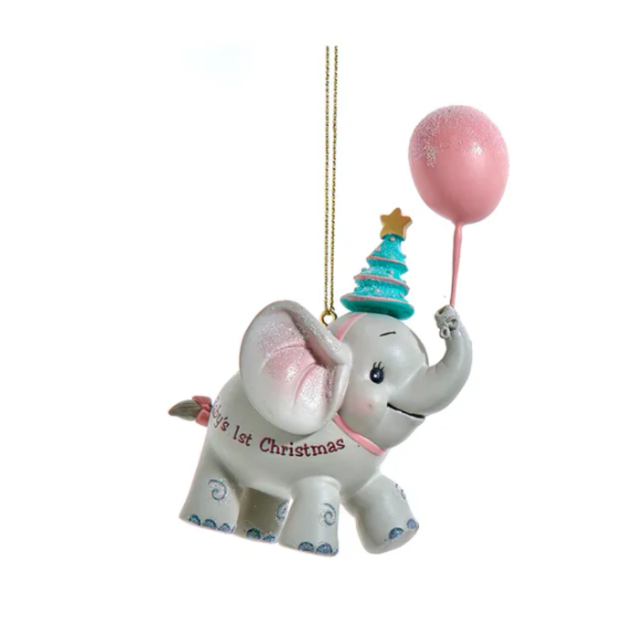 Elephant Baby Ornament