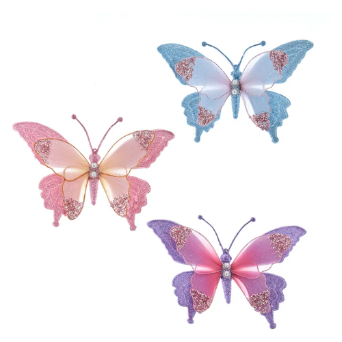 Kurt Adler Butterfly Clip Ornament 