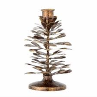 Metal Pinecone Shaped Taper Holder