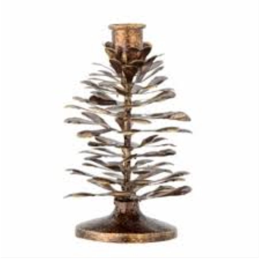 Metal Pinecone Shaped Taper Holder