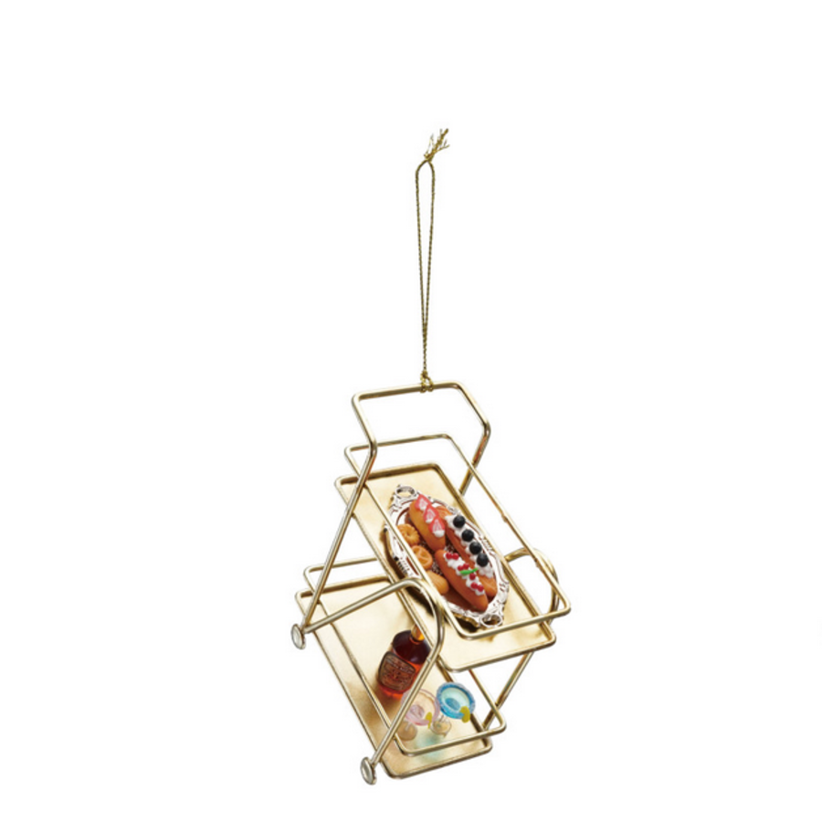 Metal Bar Cart Ornament