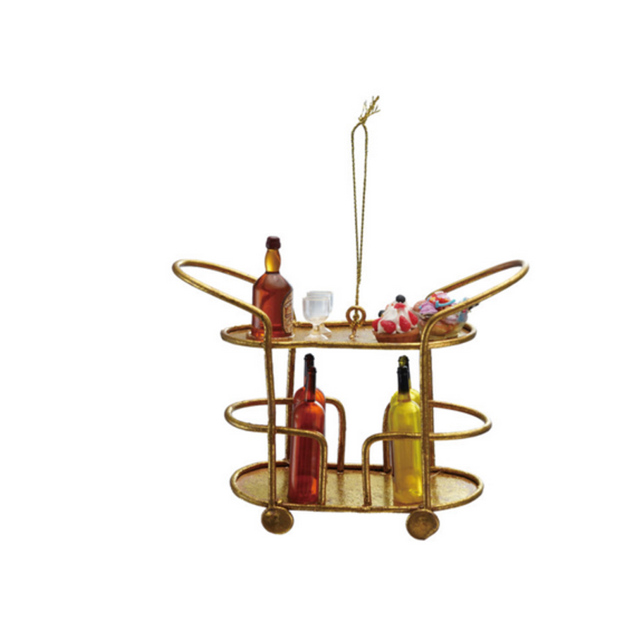 Metal Bar Cart Ornament