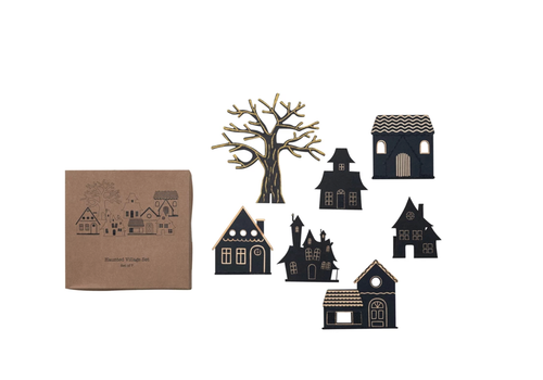  Creative Co-Op Standing Haunted Village 
