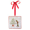 Mouse Square Ornament 5"