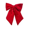 Red Velvet Bow Clip-On Ornament 11"