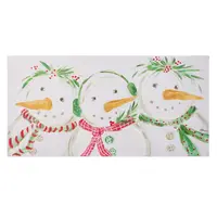 Snowman Trio Wall Art 19.75"