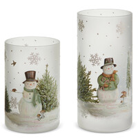 Woodland Snowman Container