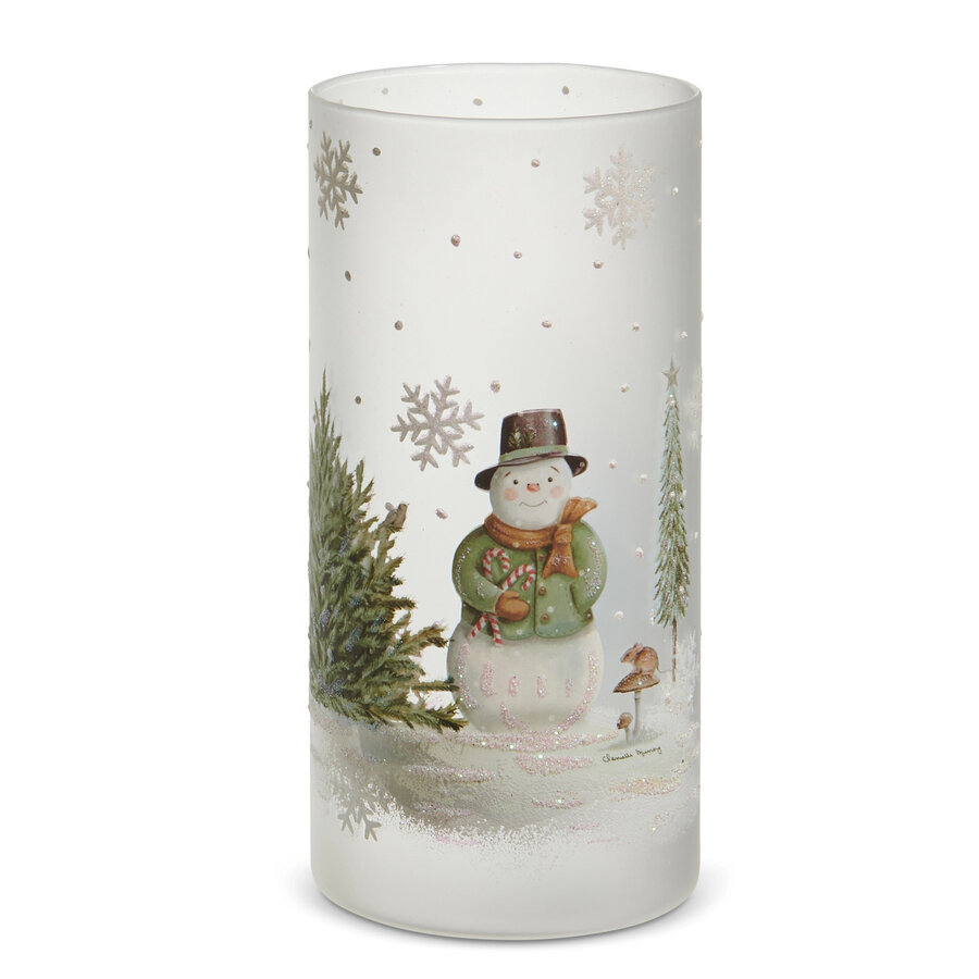 Woodland Snowman Container