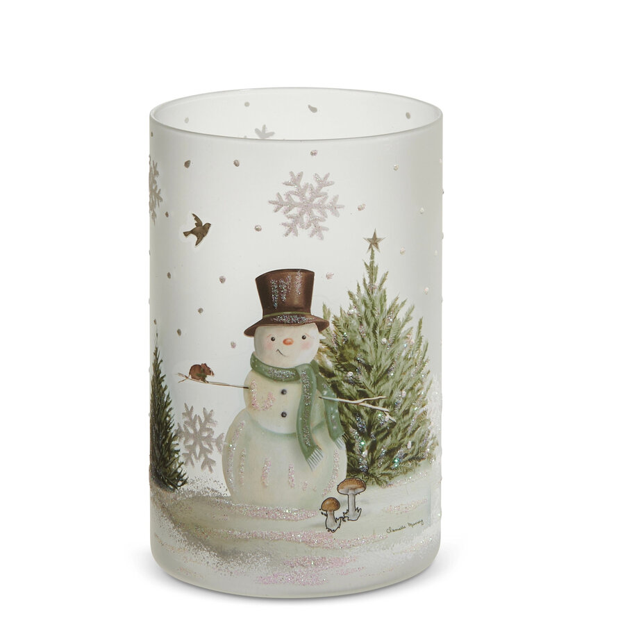 Woodland Snowman Container