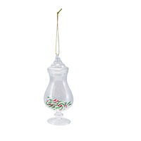 Glass Candy Jar Ornament