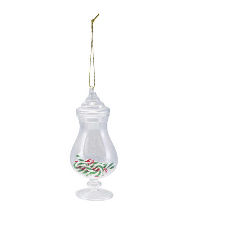 Glass Candy Jar Ornament