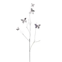 38" Purple Butterfly Branch