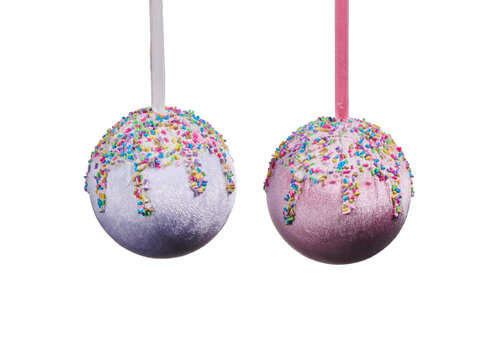 Candy Sprinkle Velvet Orn 