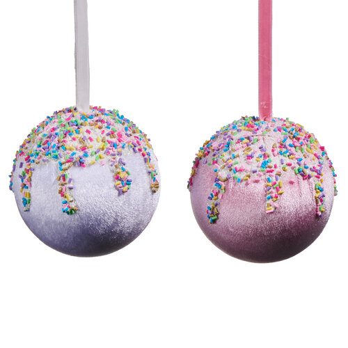  Candy Sprinkle Velvet Orn 