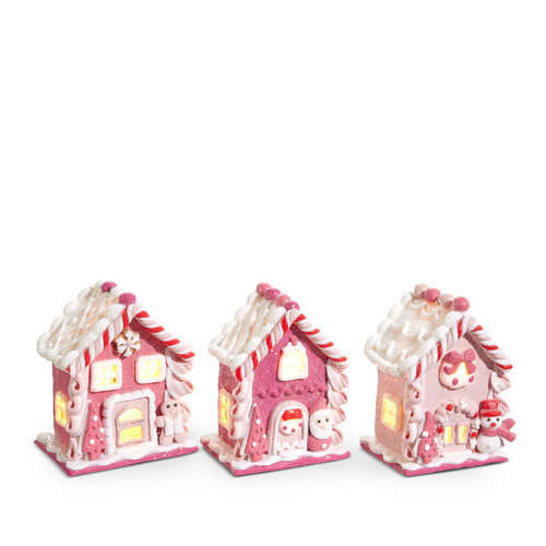 Lighted Ginger Bread House Ornament 