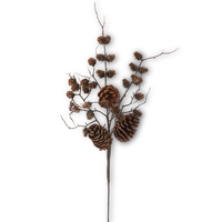 26" Multi Size Pinecone & Twig Stem
