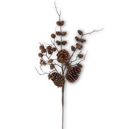  K & K Interiors Inc 26" Multi Size Pinecone & Twig Stem 