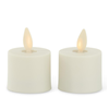 K & K Interiors Inc Two Pack White Luminara Tealights 2"