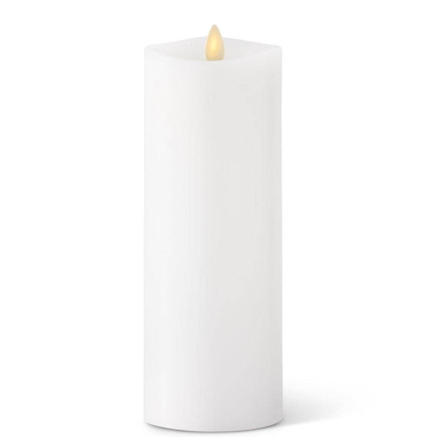White Wax Luminara Pillar Candle