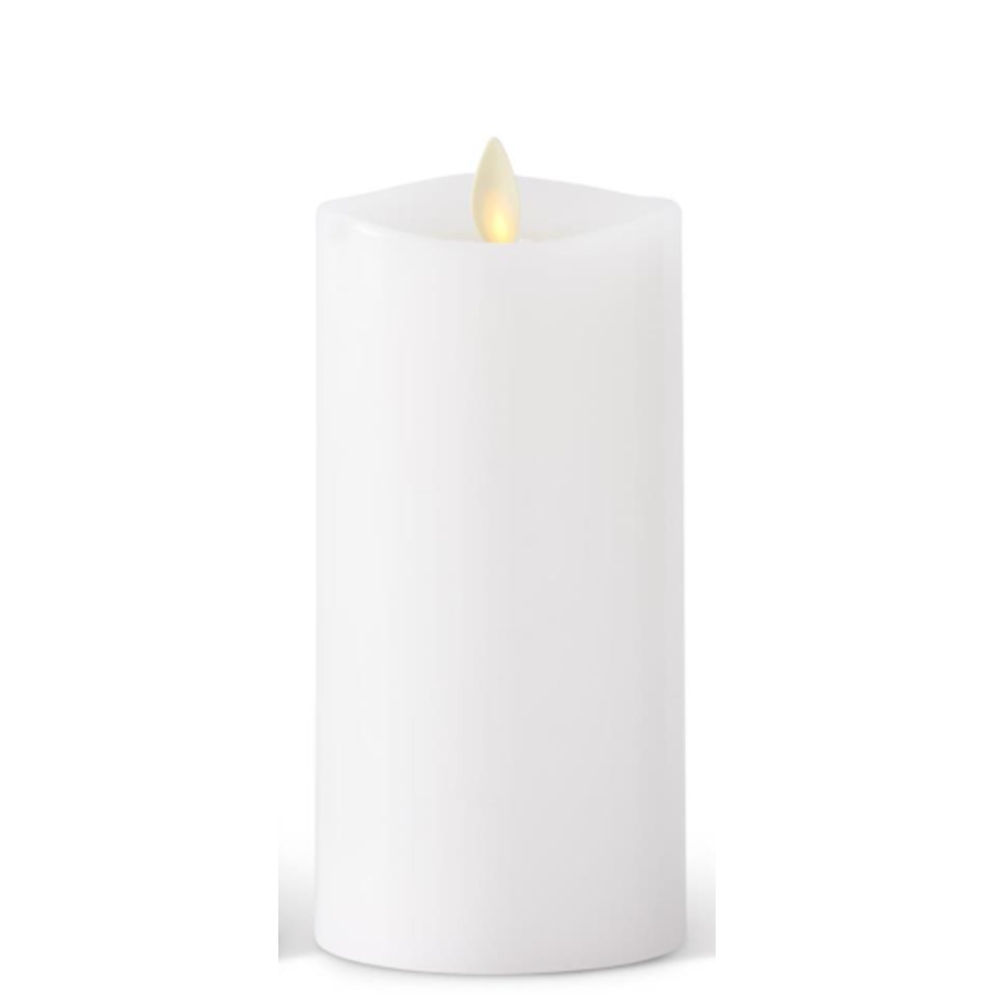 White Wax Luminara Pillar Candle